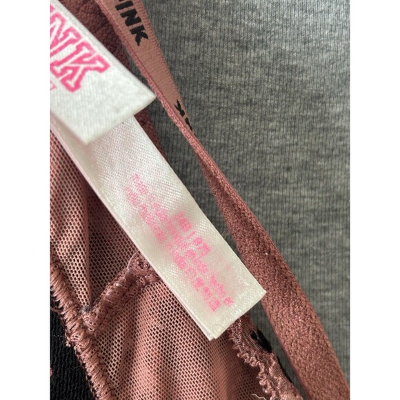 Victoria's Secret Pink Size 34B Leopard Print Push-Up Racerback Underwire Bra - Picture 8 of 8